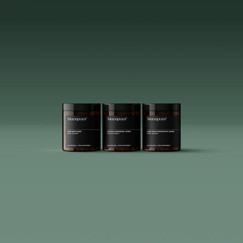 Longevity Essentials Bundle by Manapura | The Best, Pure, Clinical-Grade Longevity & Nootropic Supplements | Free Shipping