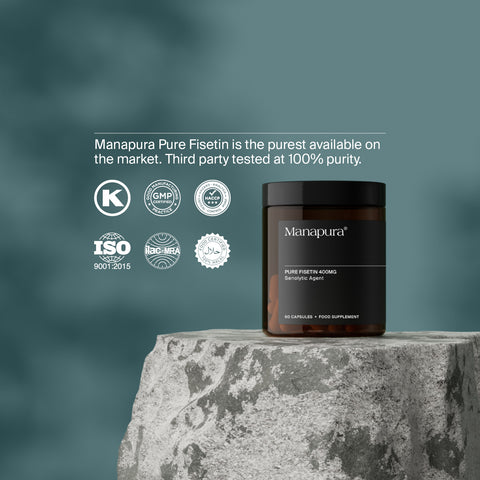 Pure Fisetin by Manapura | The Best, Pure, Clinical-Grade Longevity & Nootropic Supplements | Free Shipping